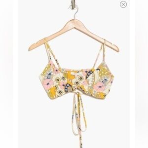 NWT WAYF Paisley Wrap Bralette in Vintage Paisley, size L